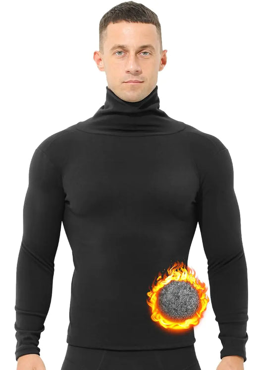 Camiseta térmica de manga larga con cuello alto